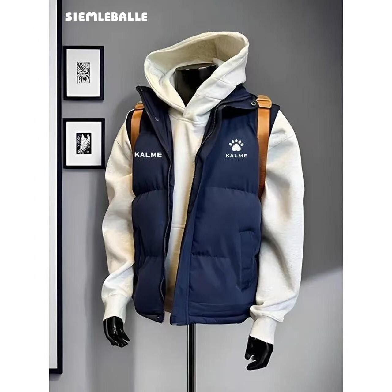 美式秋冬季加厚保暖立领坎肩棉服马甲男款运动跑步体育生夹克,男装,常规马甲,淘宝优惠券,粉丝福利购,淘宝优惠卷