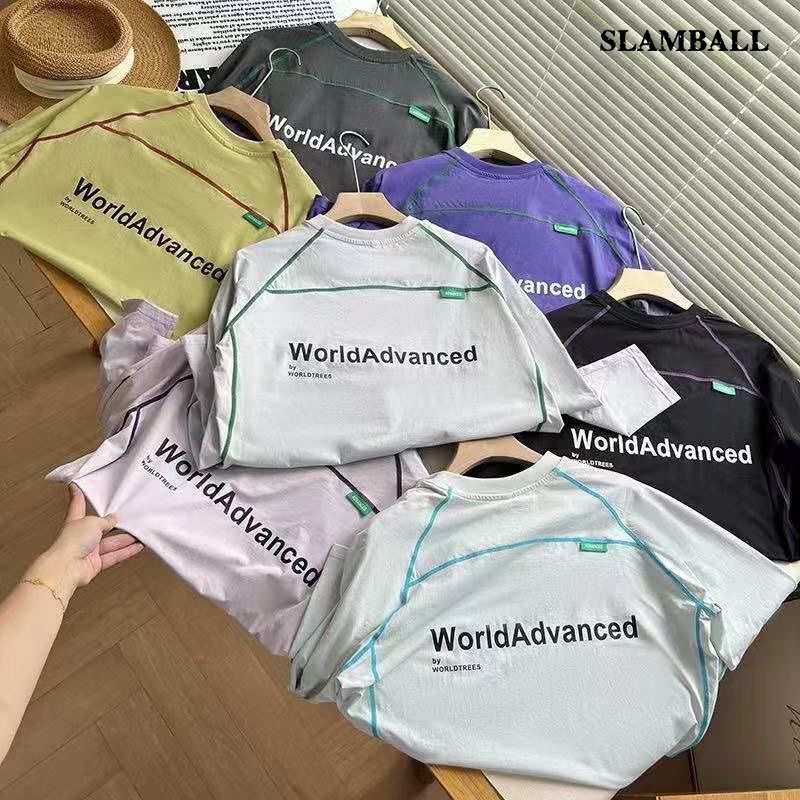 彩色哈苏线长袖t恤男女2025秋冬运动骑行服户外休闲插肩袖上衣服