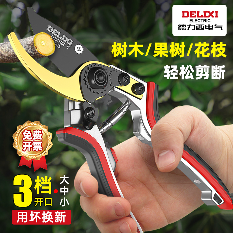 德力西电气修枝剪园艺果树剪刀