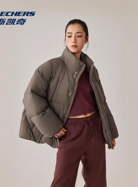 Skechers斯凯奇运动羽绒服保暖锁温男女防泼水立领外套P425U031