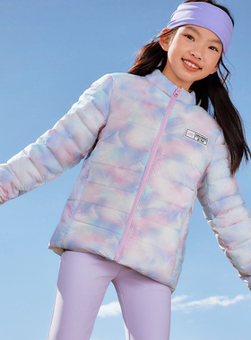 Skechers斯凯奇羽绒服男女童冬季梭织短款儿童休闲外套P424K057