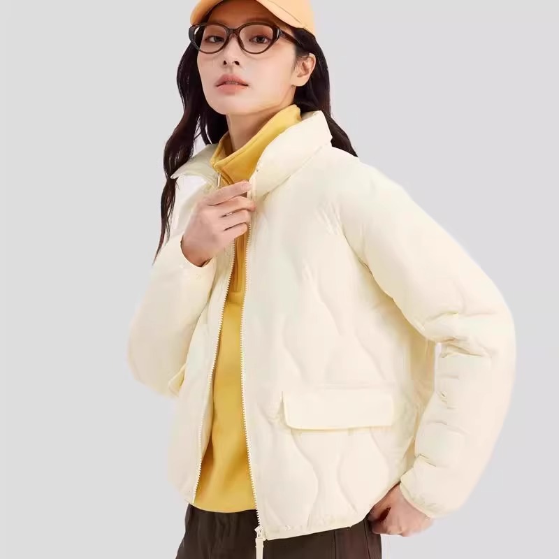 Skechers斯凯奇秋冬款女子梭织防泼水羽绒服防风立领外套L424W043