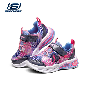 302059N 魔术贴闪灯休闲鞋 GIRLS Skechers斯凯奇女童SKECHERS