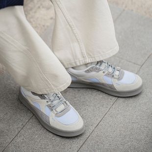 MRA海盐蓝厚底板鞋男春夏透气网面拼接少年感Cleanfit运动休闲鞋