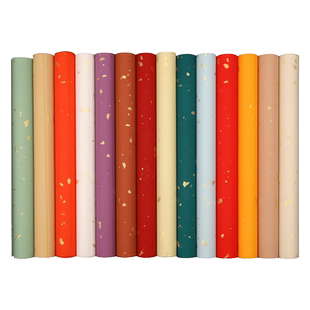 墨忆宣纸洒金彩色宣纸蜡染粉彩宣纸四尺六尺对开万年红仿古半生熟书法专用纸作品纸彩宣小楷国展投稿专用纸