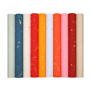 墨忆雪花金宣纸洒金彩色宣纸蜡染宣纸四尺整张对开万年红仿古半生熟书法专用纸作品纸彩宣小楷国展投稿专用纸