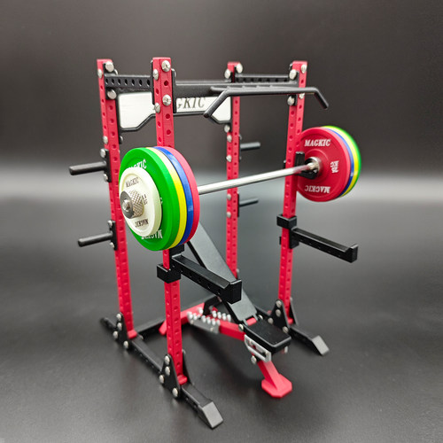 深蹲架健身模型摆件原创3D打印组装玩具手办迷你摆件套装健身礼物