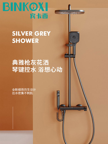 花洒淋浴宾卡西全铜增压
