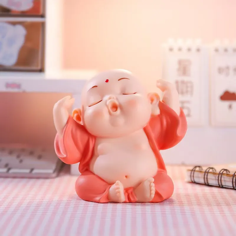 弥勒佛小和尚招财如意可爱婴儿肥