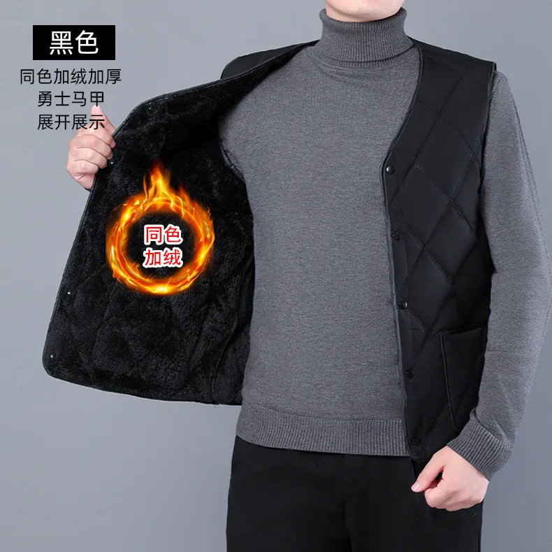 2025新款羽绒棉马甲男士秋冬季