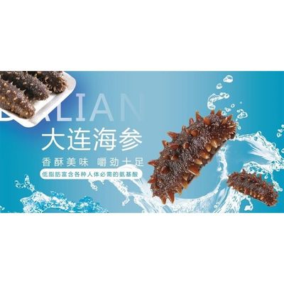 大连海参海报展板野生海参天然长岛淡干海参墙贴墙纸装饰画KT板