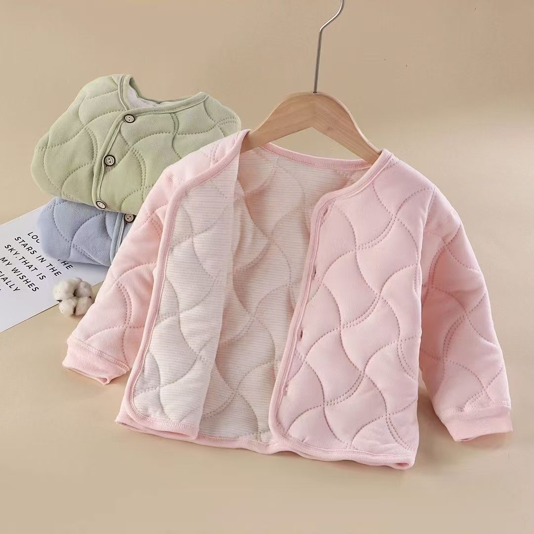 儿童外套三层校服神器女童棉衣