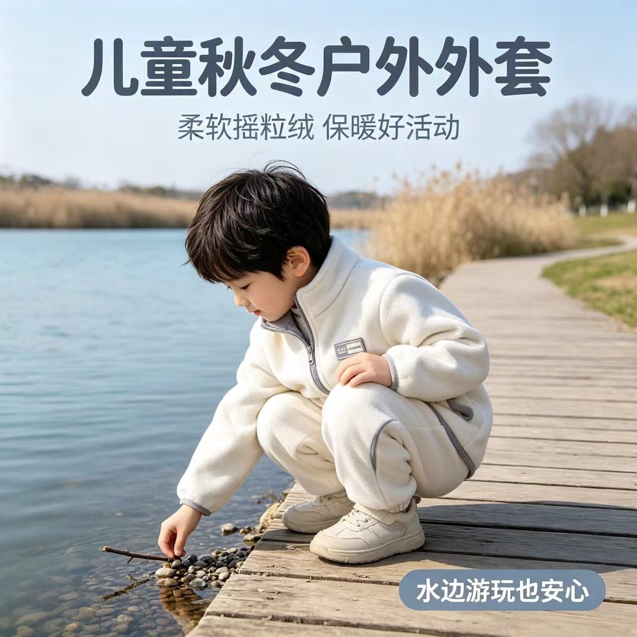 儿童摇粒绒外套女童秋冬季2026年