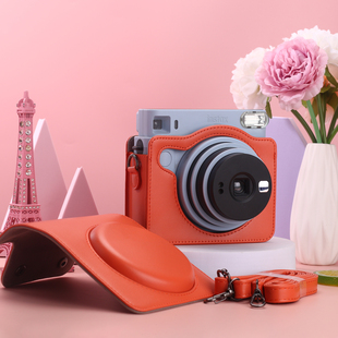 富士拍立得instax SQ1相机包磁吸自粘款相机包镜头保护防护配肩带