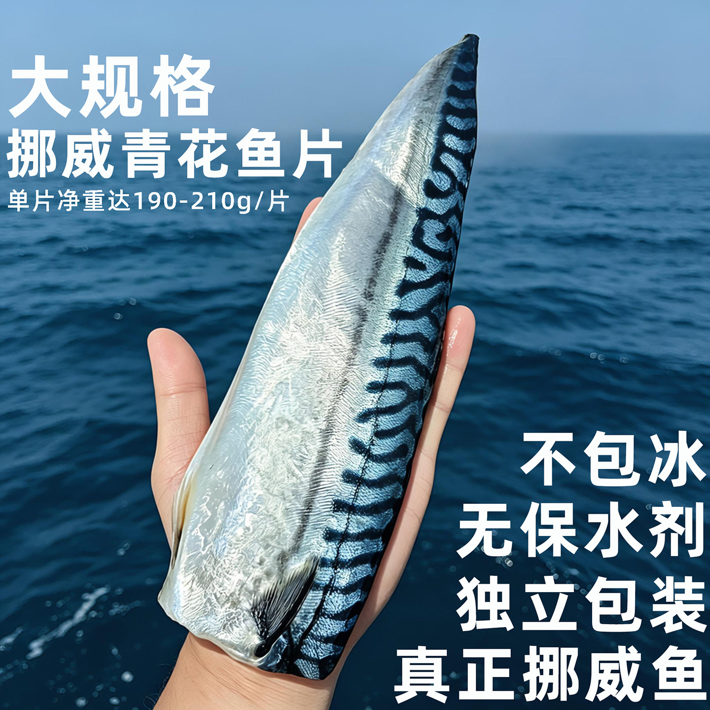 大规格正宗挪威青花鱼片顺丰包邮