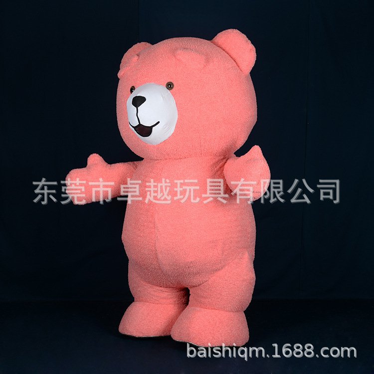 充气行走人偶服装泰迪熊 卡通玩偶表演服饰熊