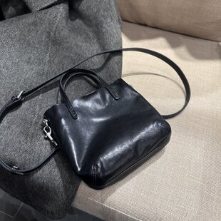 气质通勤风植鞣牛皮小方包女单肩斜挎手提包大容量实用款软皮女包