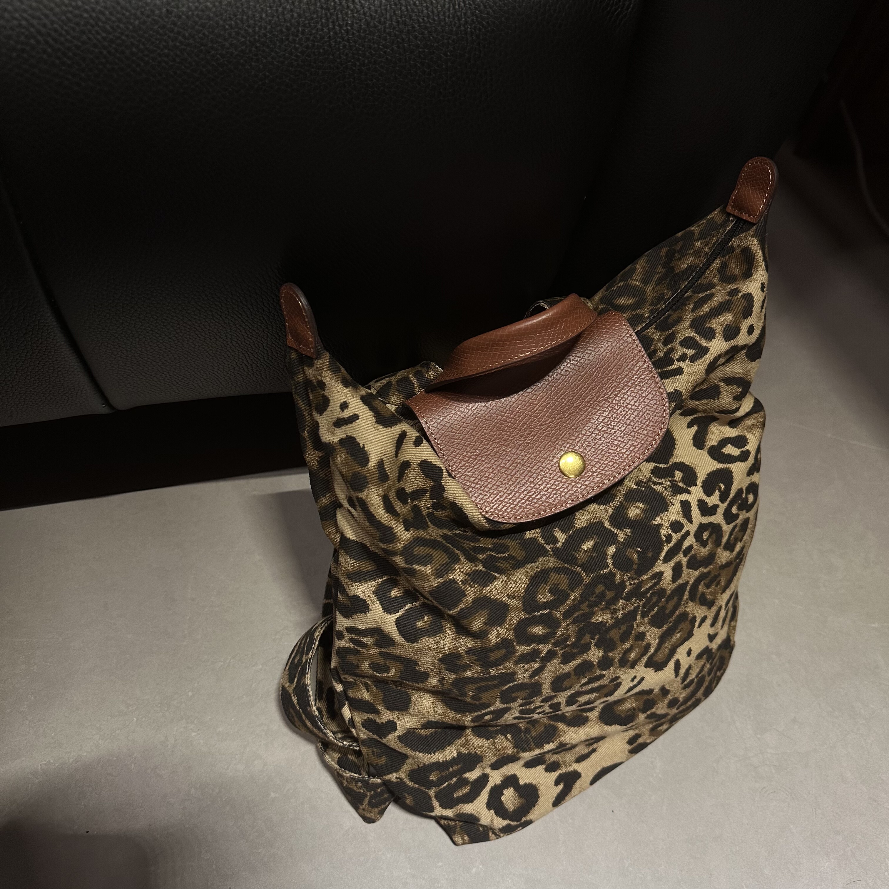 2025新款香香款豹纹通勤包女士大容量休闲手提包双肩背包女包