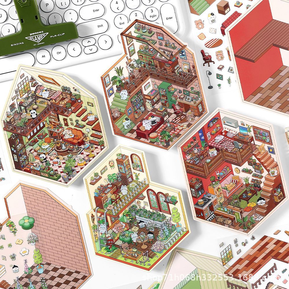 我的小屋第一弹3D立体造景贴纸