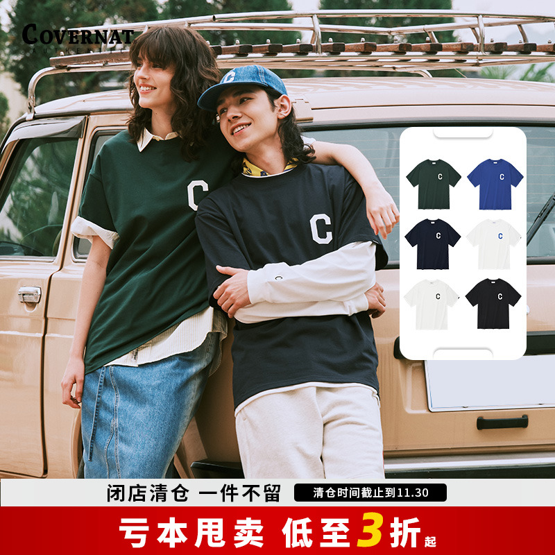 covernat潮牌圆领宽松T恤
