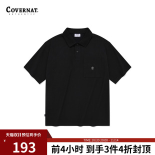 上衣透气针织潮流T恤时尚 短袖 休闲 polo男式 Covernat韩国潮牌夏季