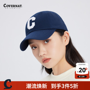 Covernat棒球帽毛绒大C标男女鸭舌帽显脸小防晒遮阳韩国潮牌帽子