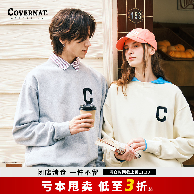 C字母oversize小众高街潮牌卫衣