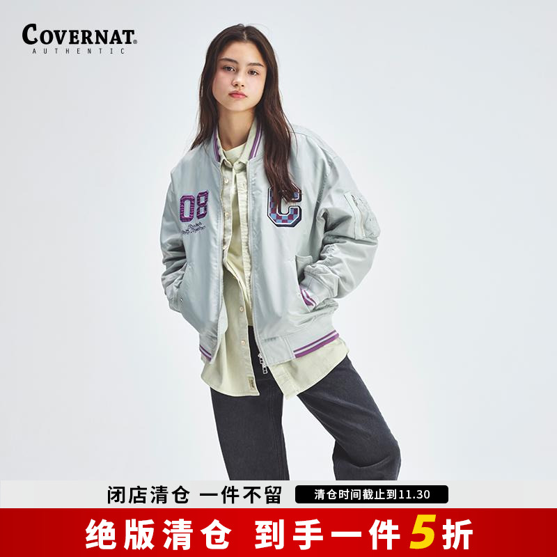 covernat韩国潮牌经典MA-1夹克男女情侣同款潮酷时尚外套春秋宽松
