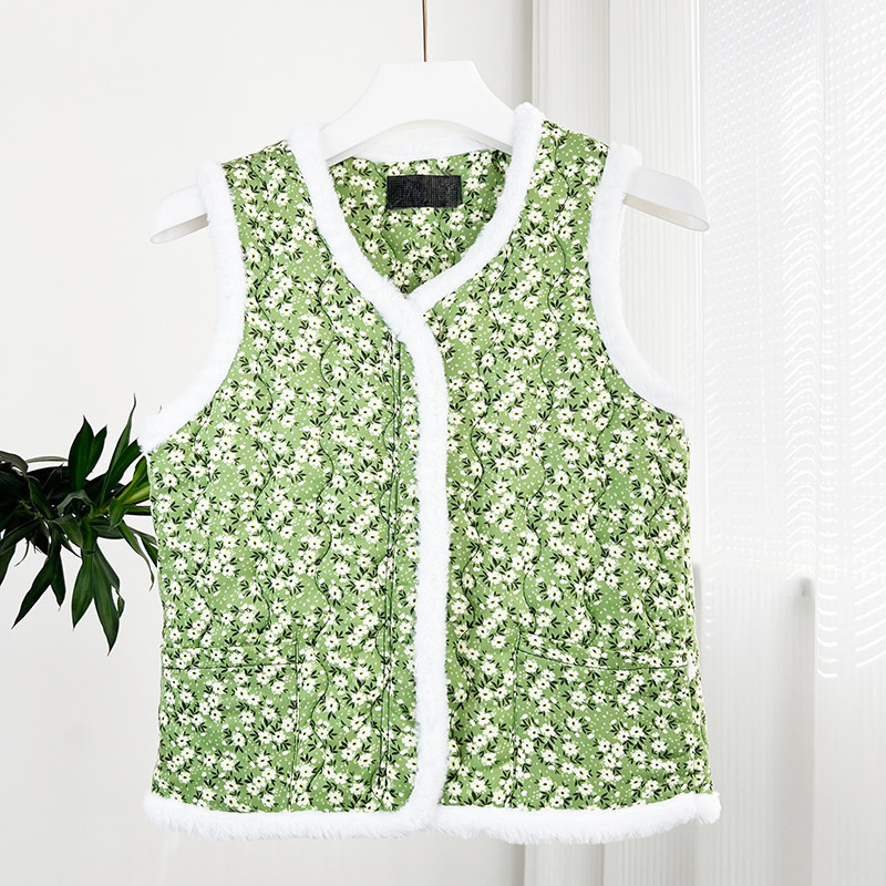 秋冬加厚新款女马甲外套拉链坎肩民族ins碎花保暖复古外搭花背心,女装/女士精品,马夹,淘宝优惠券,粉丝福利购,淘宝优惠卷