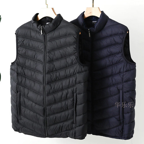 秋冬夹棉保暖男士背心轻薄马夹