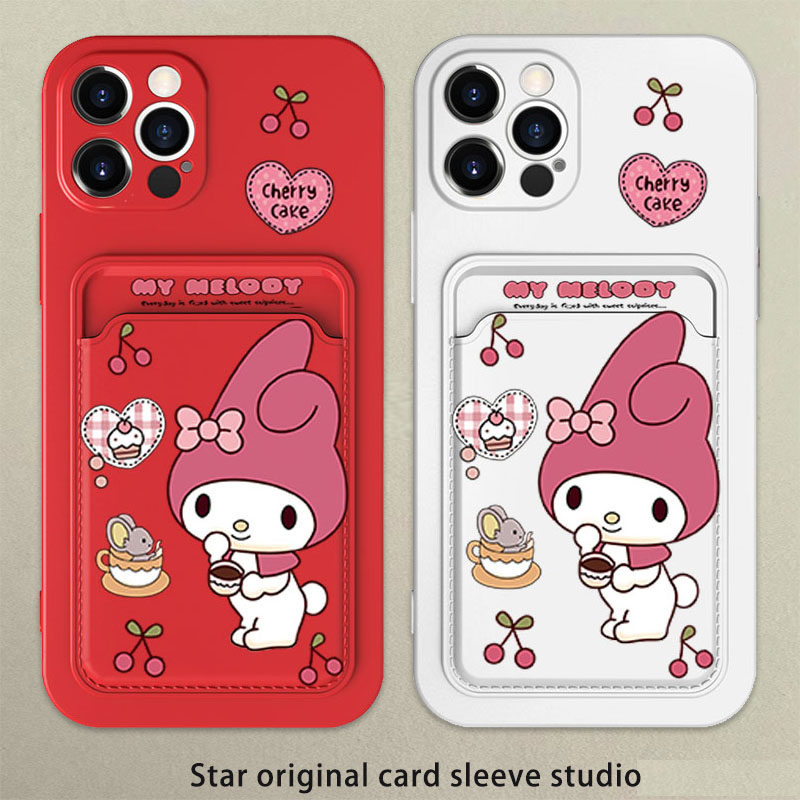 美乐蒂蝴蝶适用苹果15pro手机壳13Max卡套iphone14plus硅胶x保护套12软7卡通XR镜头XS全包8P防摔6s可爱11情侣
