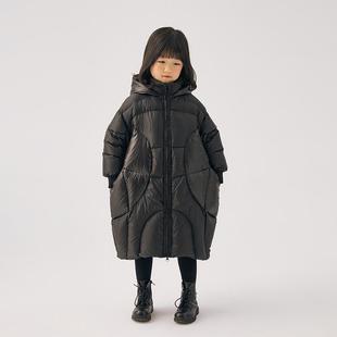 韩国定制高端儿童加厚保暖中长款 新品 羽绒棉衣2022新款 女童装 棉品