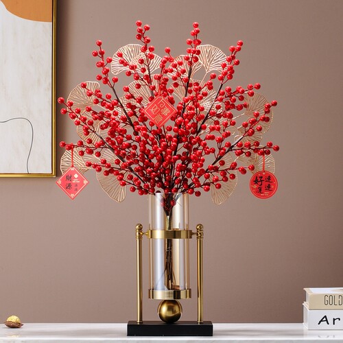 轻奢玻璃花瓶客厅装饰品