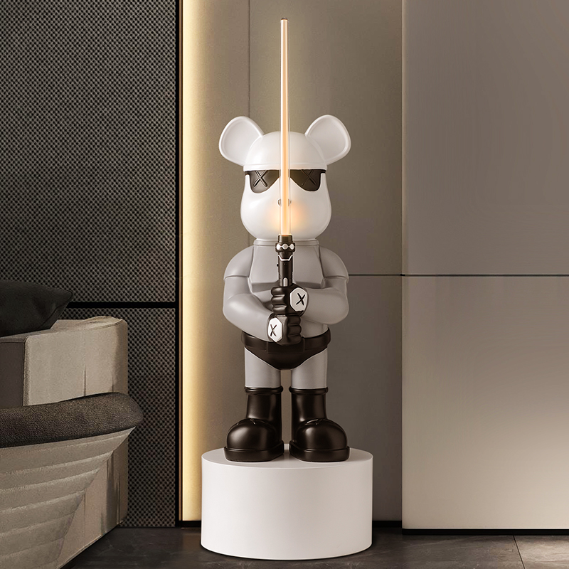 光剑暴力熊落地摆件装饰品