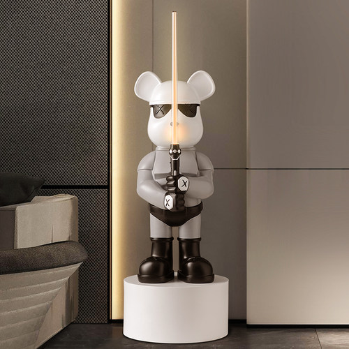 光剑暴力熊落地摆件装饰品