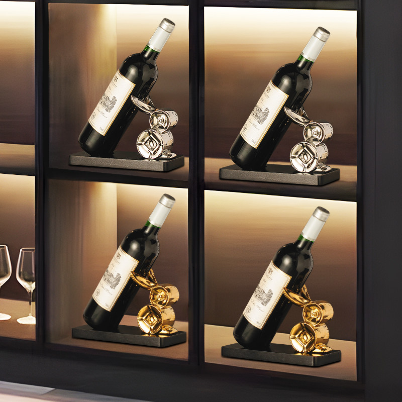 陶瓷红酒架玻璃柜摆件创意轻奢高档客厅家居餐边柜酒柜兔子装饰品,家居饰品,装饰摆件,淘宝优惠券,粉丝福利购,淘宝优惠卷