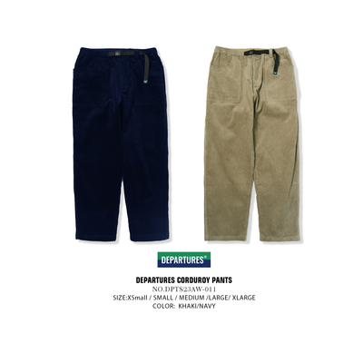 Departures 微锥灯芯绒长裤男潮牌日系复古粗条破产兄弟