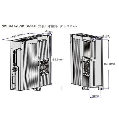 交流0伺编服电机套装20040060750W1KW高速56000转17位磁总厂直营