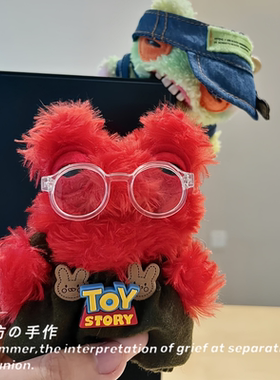 fuggler牙齿怪娃衣挂件疯怪兔毛绒玩偶棉花娃娃公仔背带裤套装挂