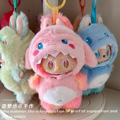 泡泡玛特labubu字母娃衣四代娃服迷你拉布布衣服小挂件mini版服装