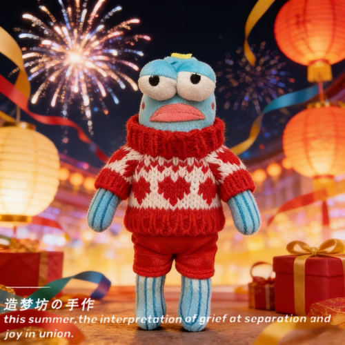 比奇堡的居民们酷酷鱼衣服愣愣鱼娃衣躺平丑鱼打工呆呆工牌保护套