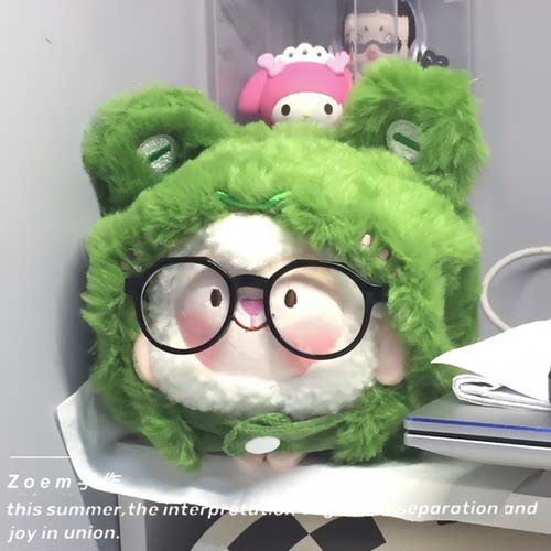 蛋仔派对衣服dongdong羊娃衣盲盒玩偶衣服手工钩针帽子头套口水巾