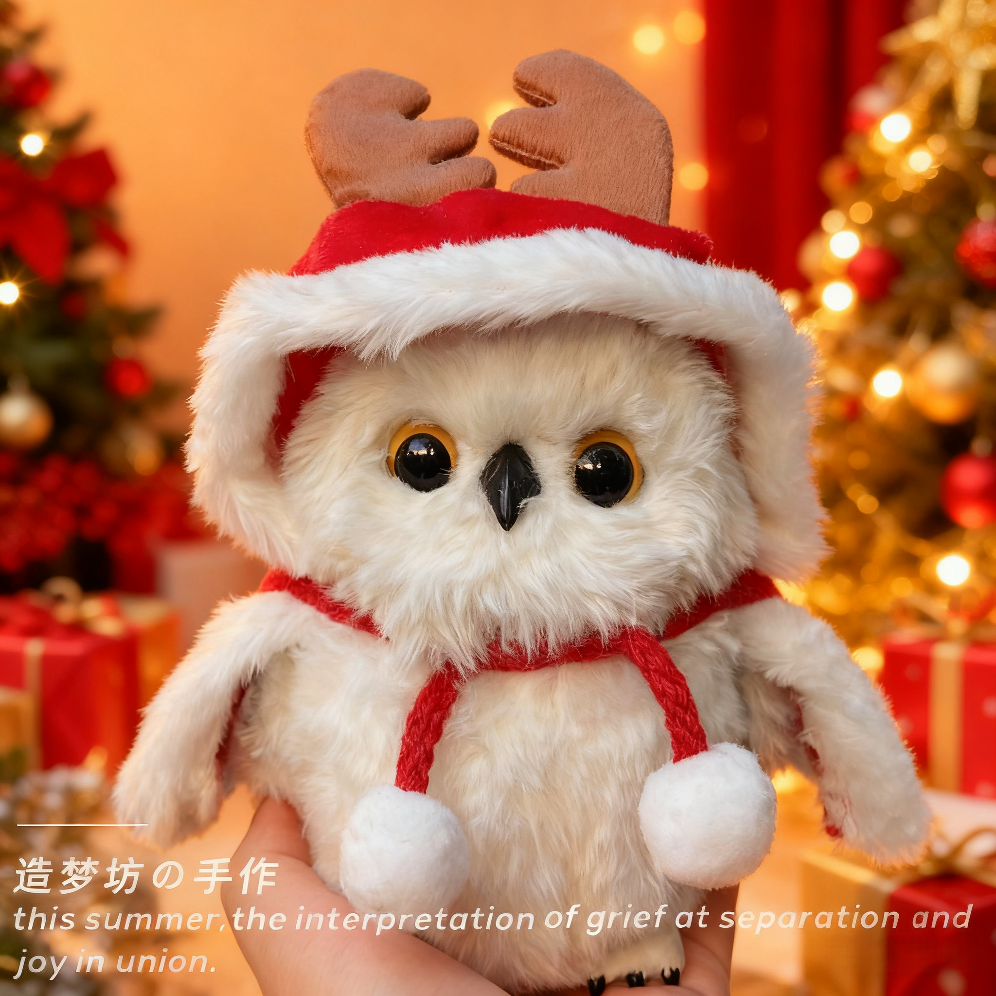 海德薇猫头鹰衣服环球影城哈利波特站肩娃衣圣诞玩偶公仔帽子配饰