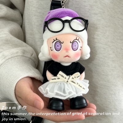 适配泡泡玛特紫火娃衣angry molly心火怒放衣服baby molly茉莉帽