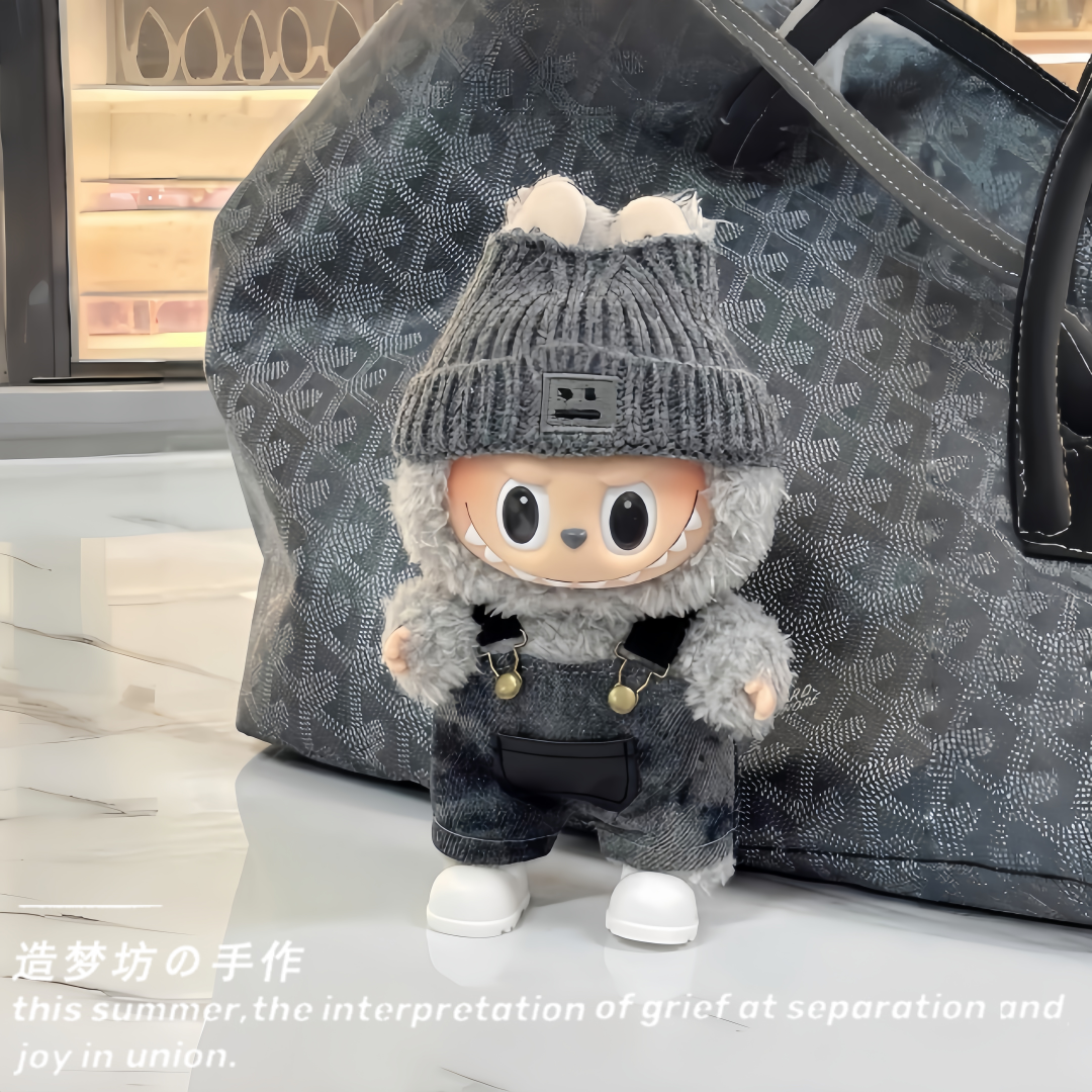 la泡泡玛特bubu衣服kabubu芝麻豆豆娃衣拉布布马卡龙labubu娃服