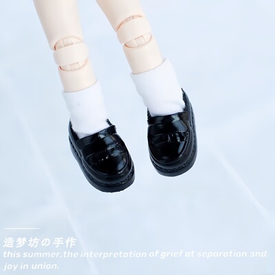 ob11娃衣BJD鞋小皮鞋GSC12分p9p10p11年糕体灯笼come4free平底鞋