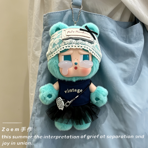 适配哭娃希望熊娃衣cearbears爱心熊crybaby衣服换装可爱搞怪衣服