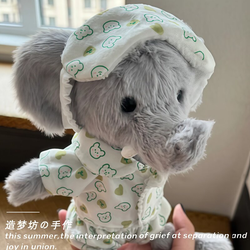 适用于jellycat背包小象睡衣玩偶衣服小狼小短腿兔子学院风娃衣图片