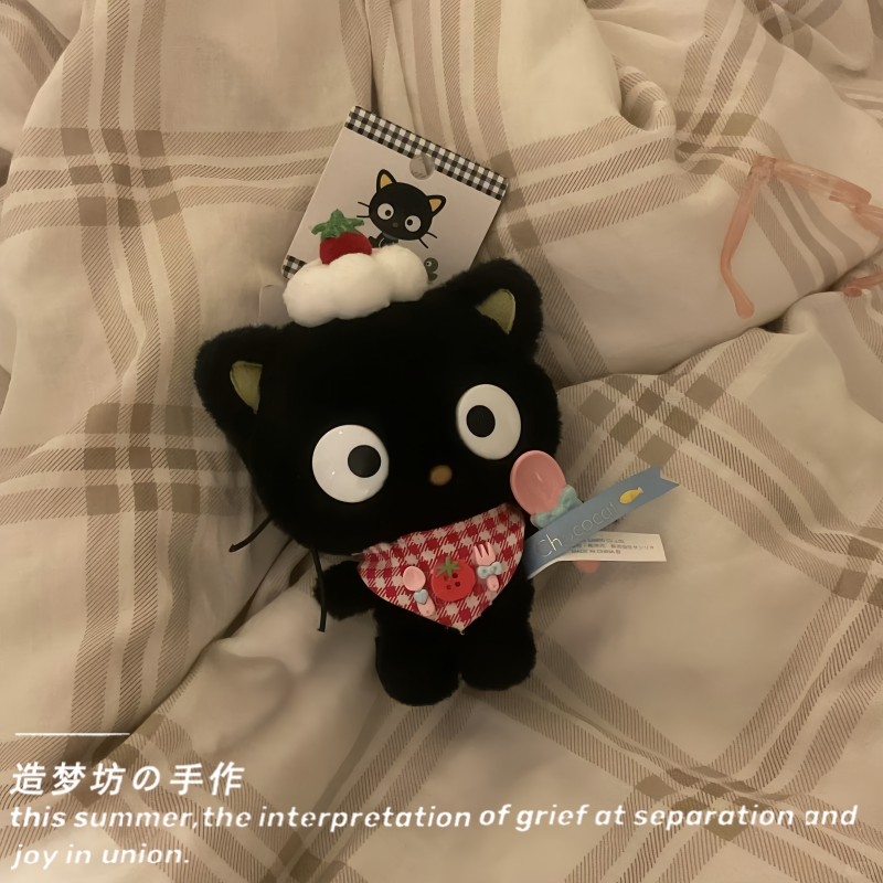 三丽鸥巧克力猫娃衣chococat着替衣服换装帽子眼镜钥匙扣挂件配饰