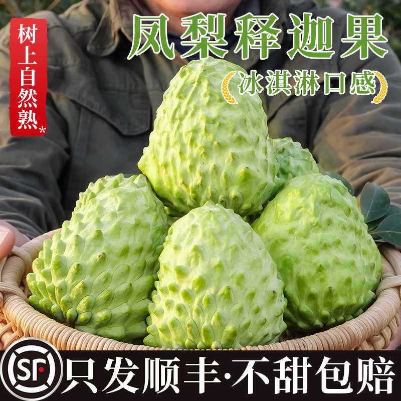 顺丰新鲜凤梨释迦果现摘番荔枝大目牛奶佛头果摩尼果当季水果整箱